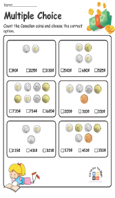 Identifying Canadian Coins Worksheets