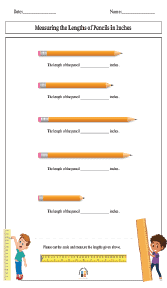 Measuring the Lengths of Pencils in Inches