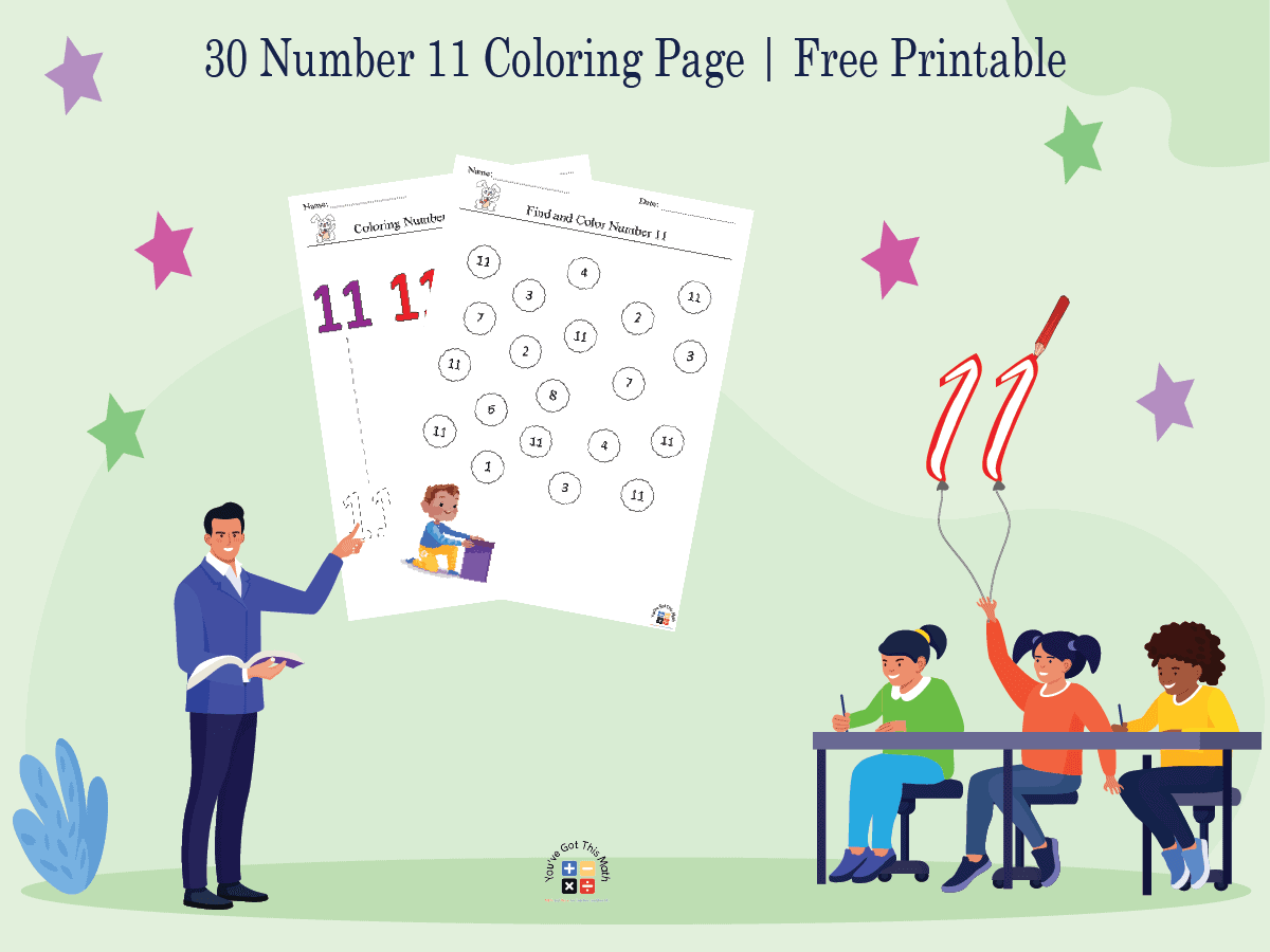 30 Number 11 Coloring Pages | Free Printable