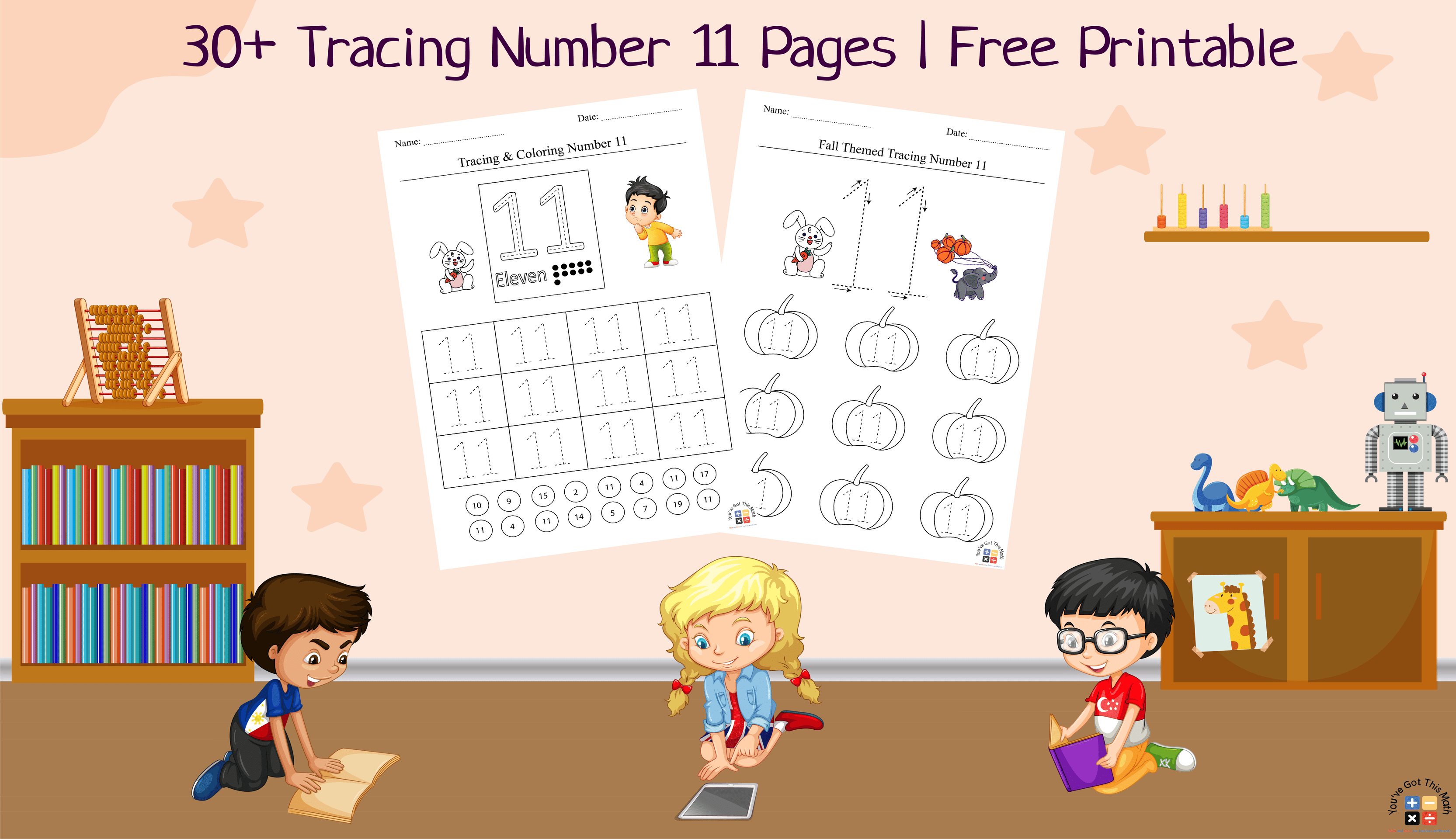 30+ Tracing Number 11 Pages | Free Printable