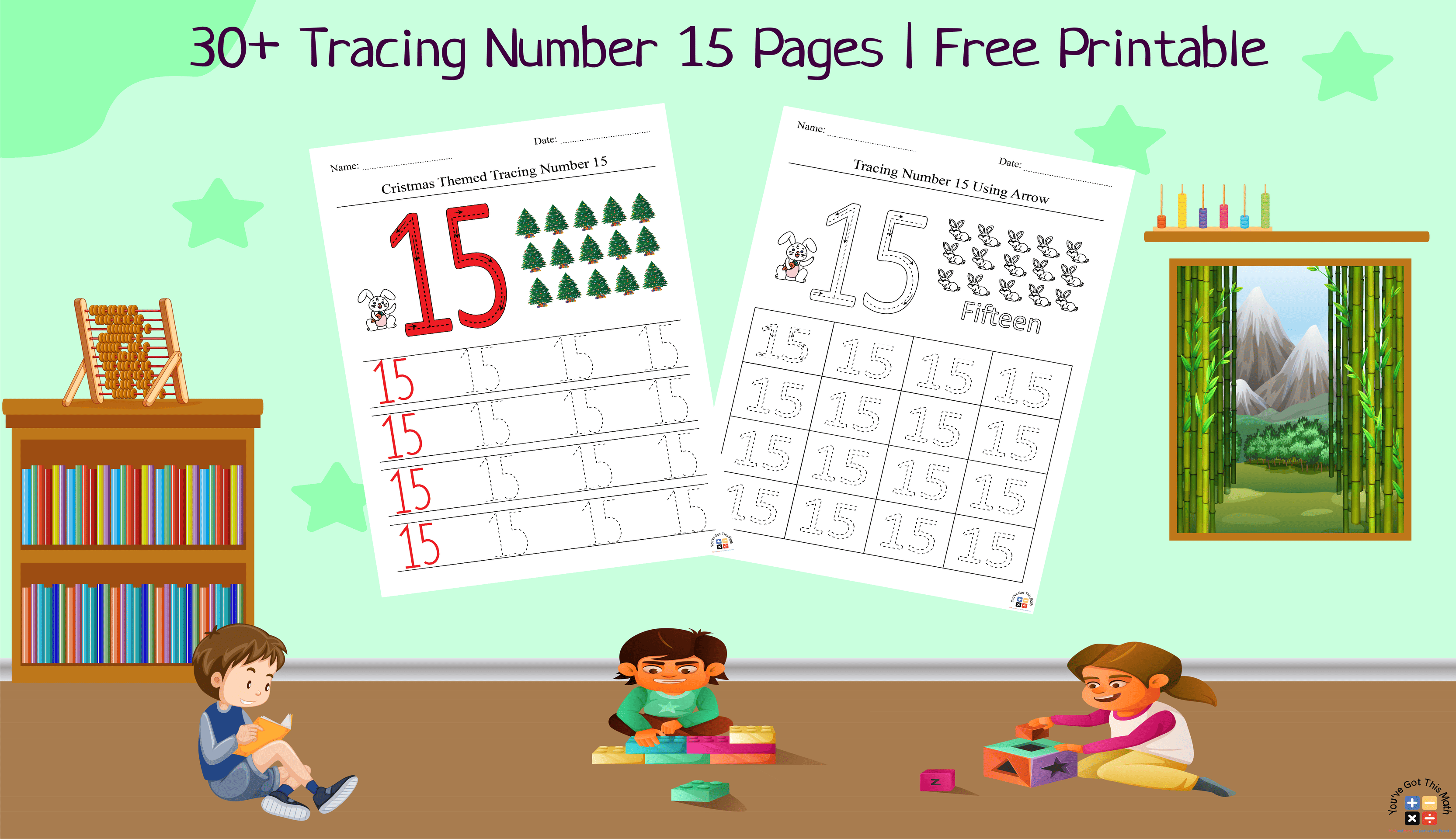 30+ Tracing Number 15 Pages | Free Printable