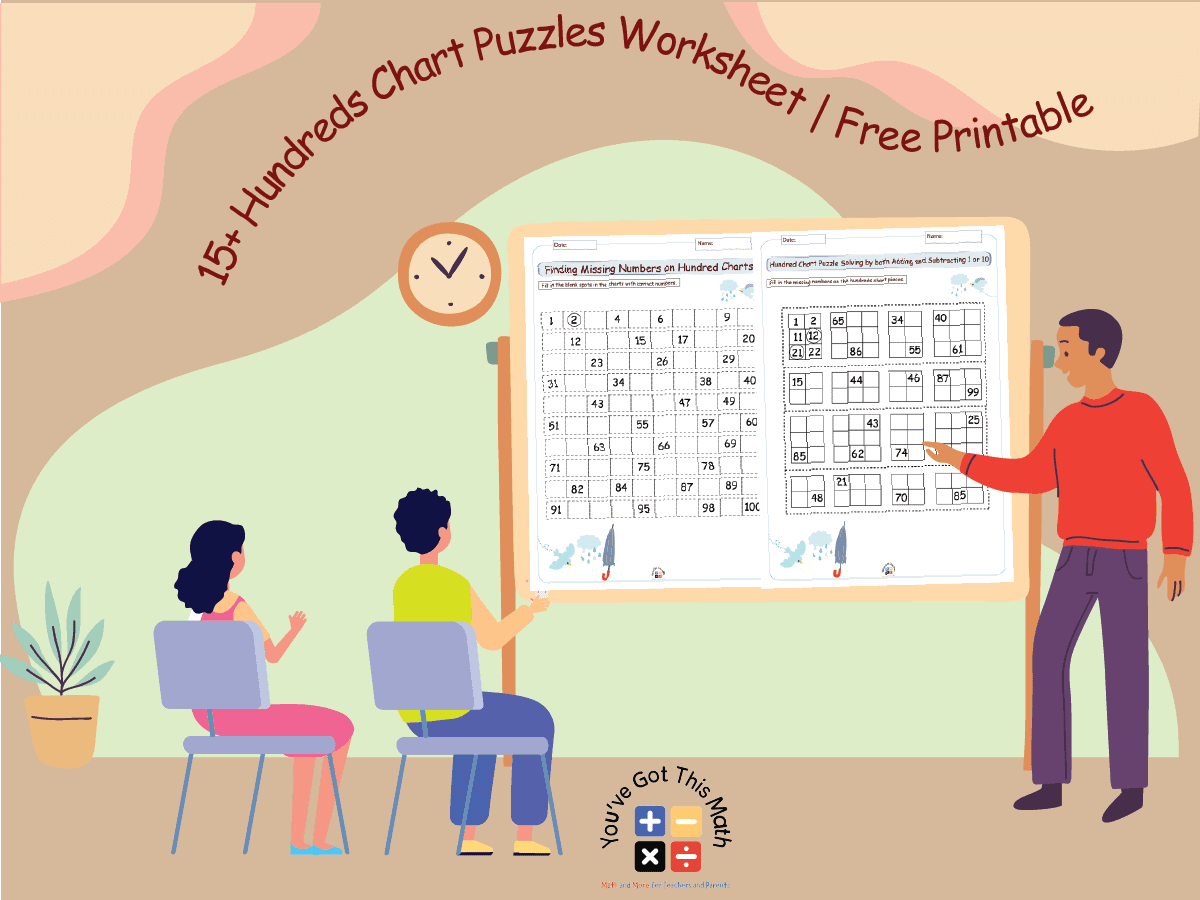 15+ Hundreds Chart Puzzles Worksheet | Free Printable