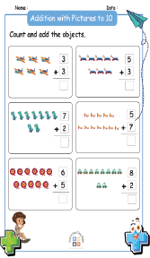 Addition with Pictures to 10