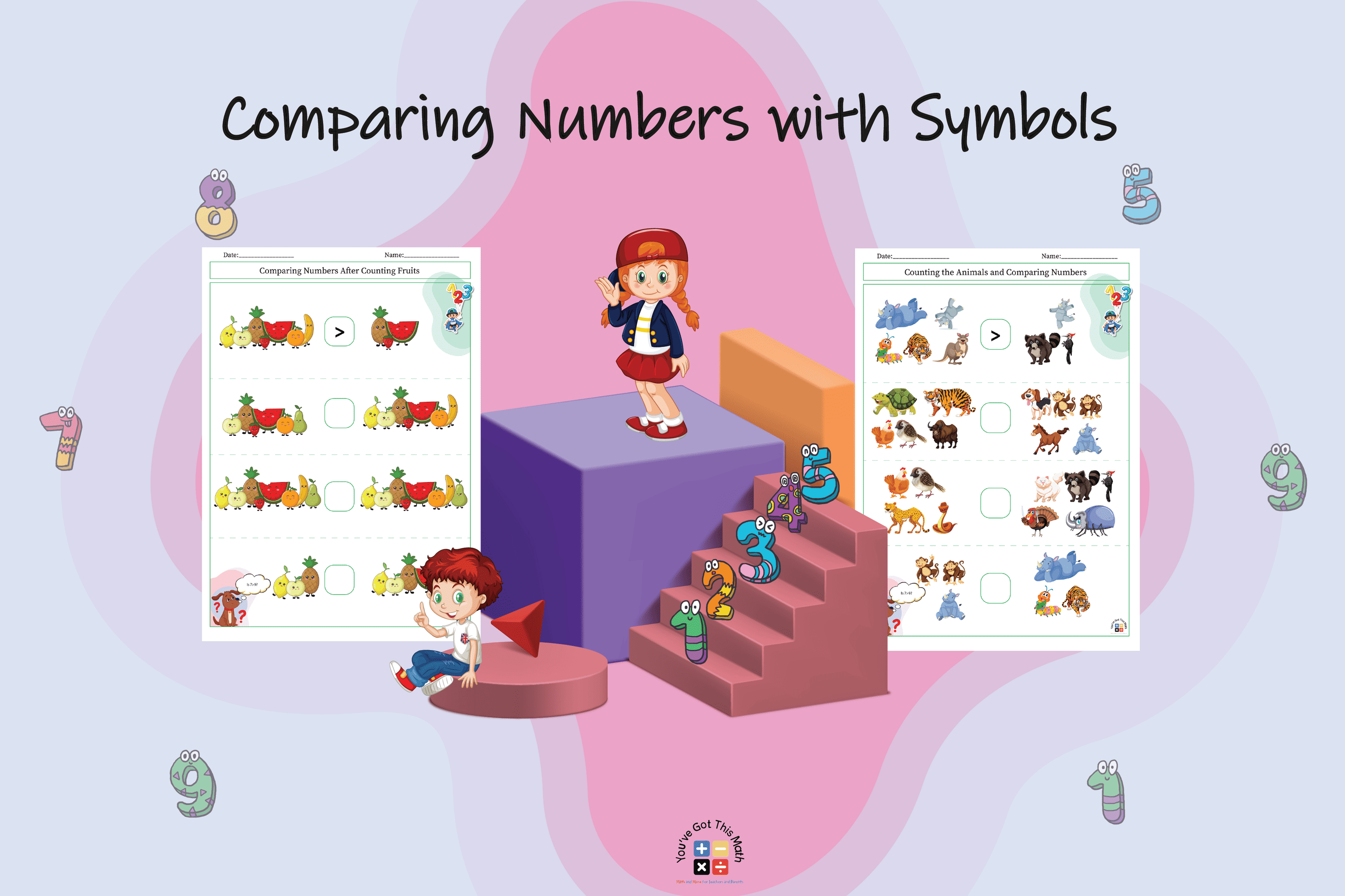 20+ Free Comparing Numbers with Symbols Worksheets