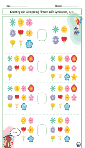 Counting and Comparing Flowers with Symbols