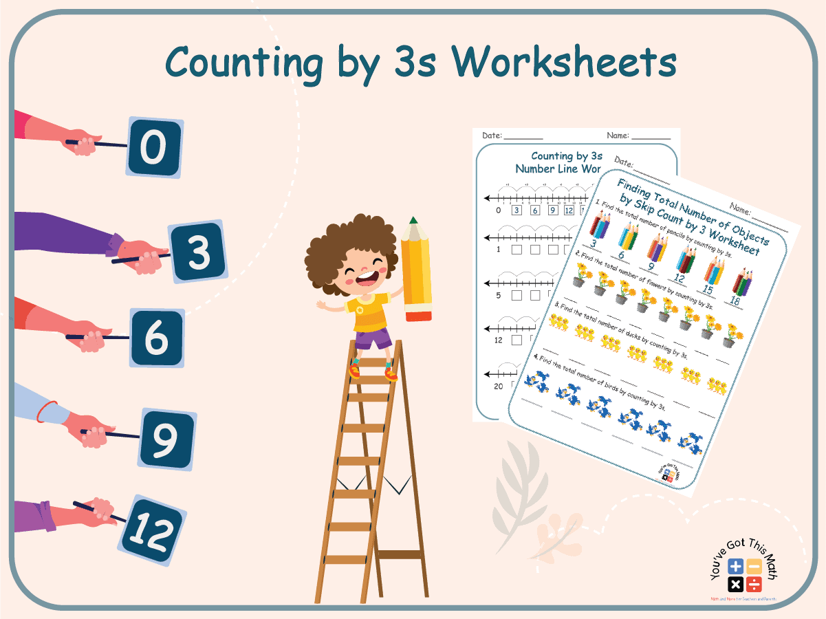 30 Counting by 3s Worksheets | Free Printable