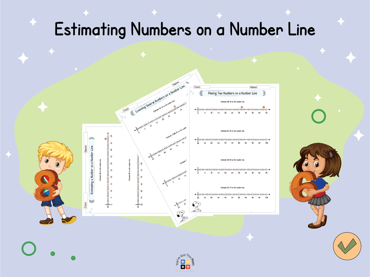 15 Free Worksheets on Estimating Numbers on a Number Line