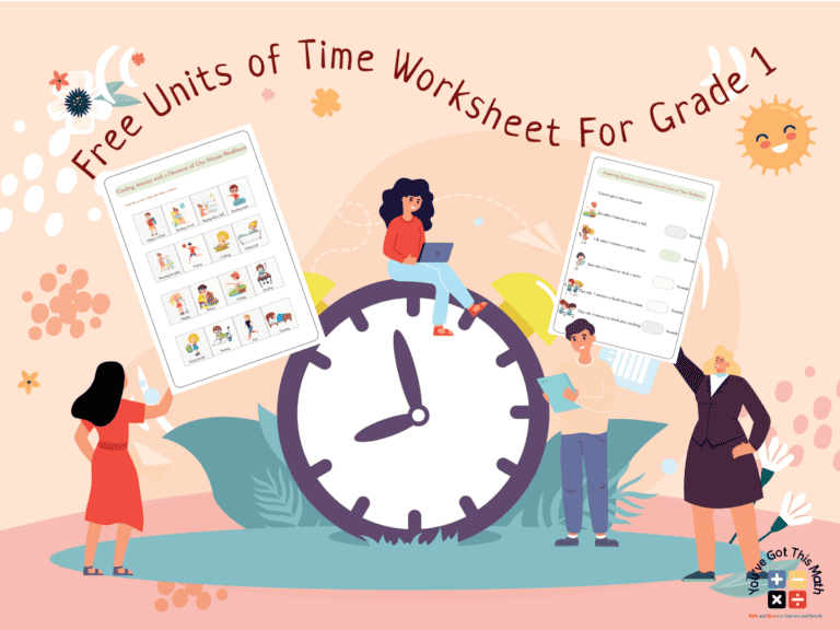 units of time worksheet grade 1