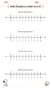 Number Recognition on a Number Line to 10