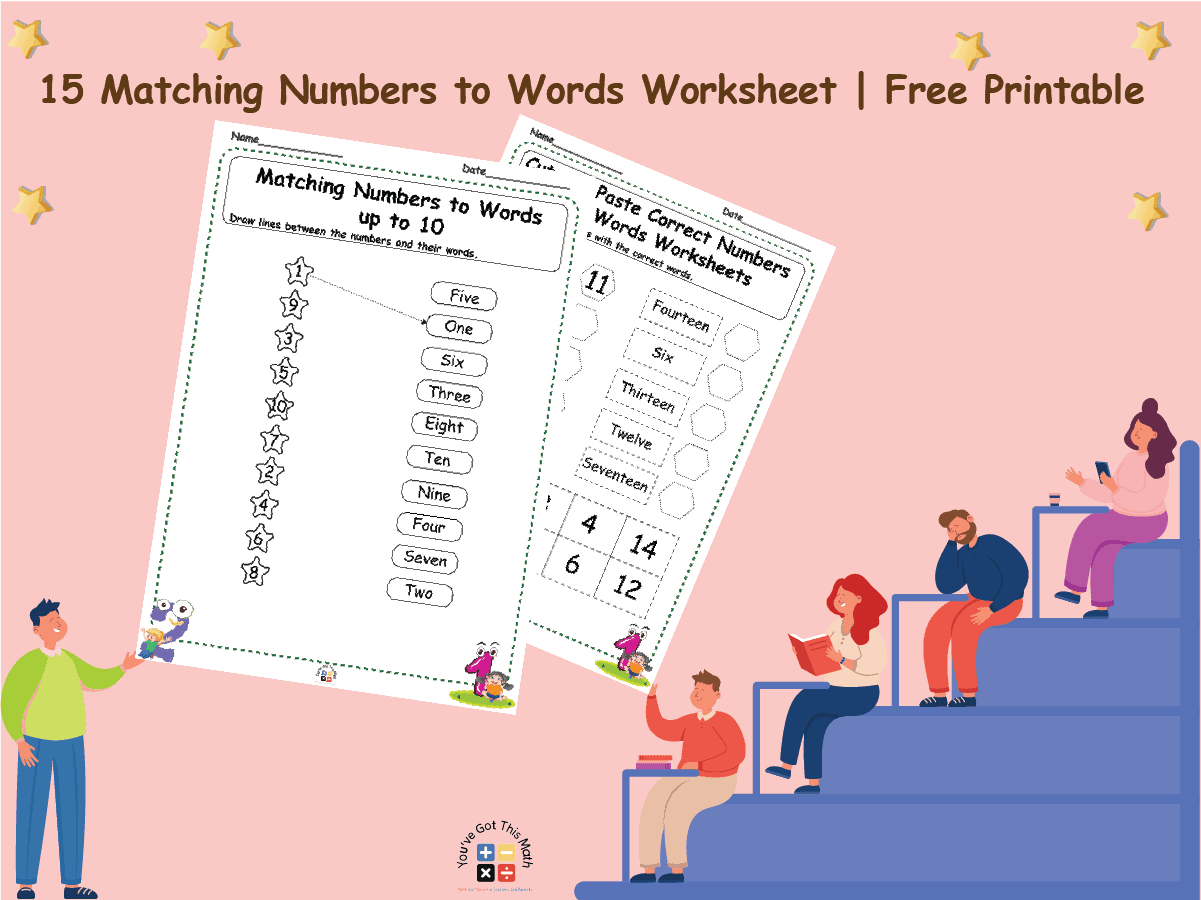 15 Matching Numbers to Words Worksheet | Free Printable
