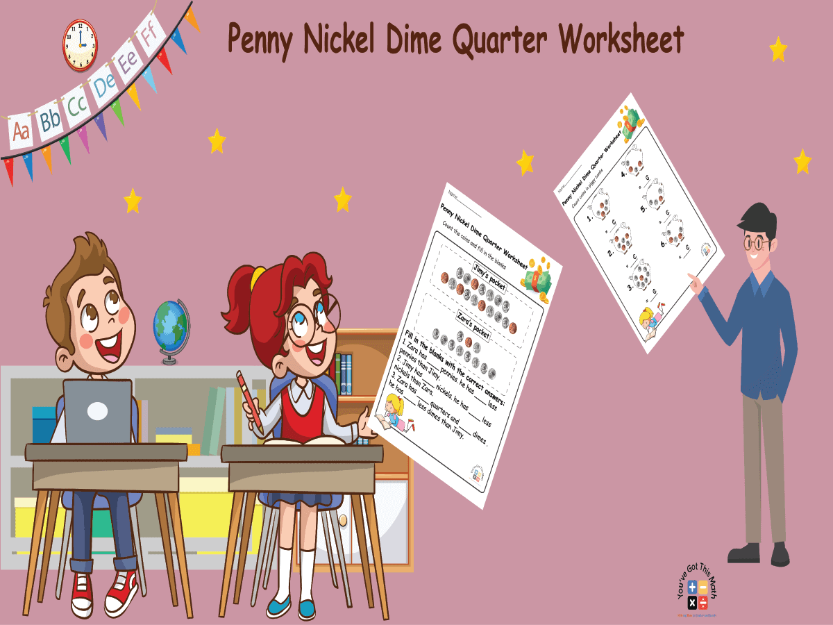 24 Free Penny Nickel Dime Quarter Worksheet Pages