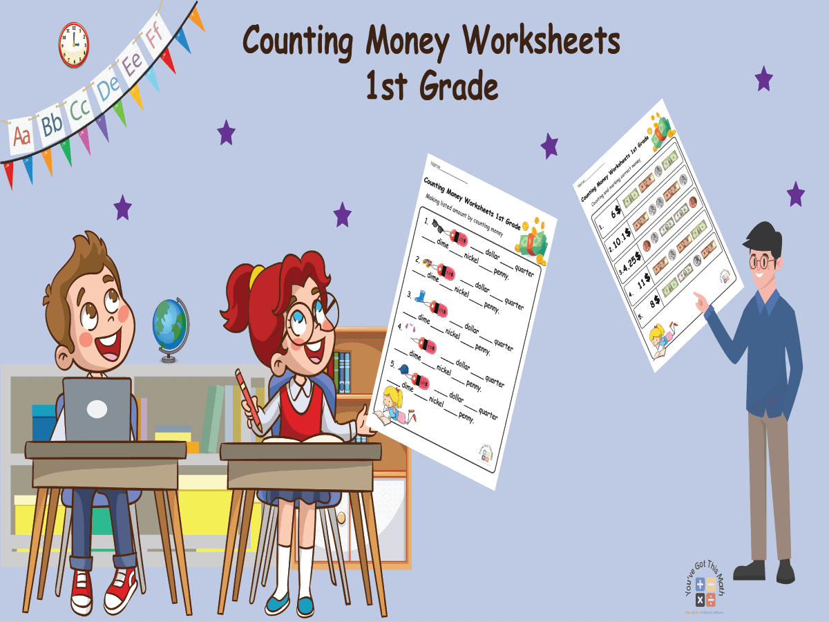 24 Counting Money Worksheets 1st Grade | Free Printable