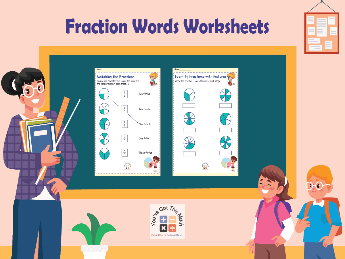 20+ Fraction Words Worksheet | Free Printables