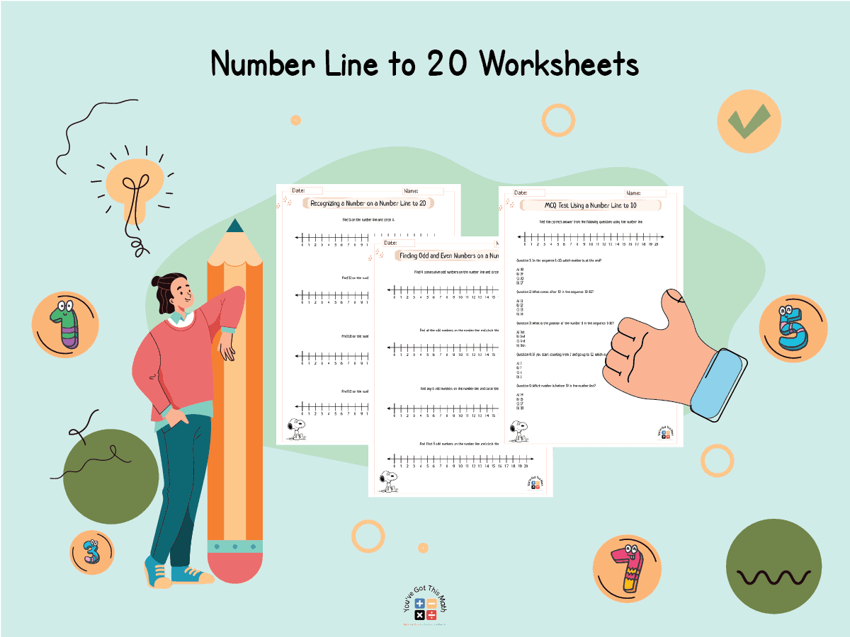15+ Free Worksheets on Number Line to 20