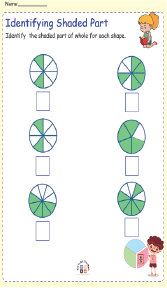 Parts of a whole worksheet