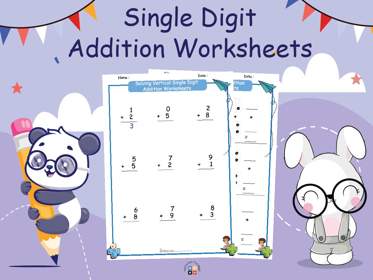 20+ Single Digit Addition Worksheets | Free Printable