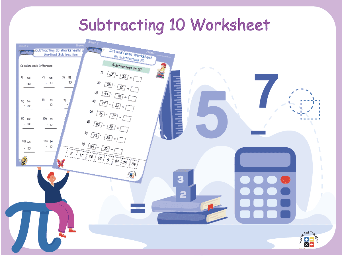 15+ Subtracting 10 Worksheet | Free Printable
