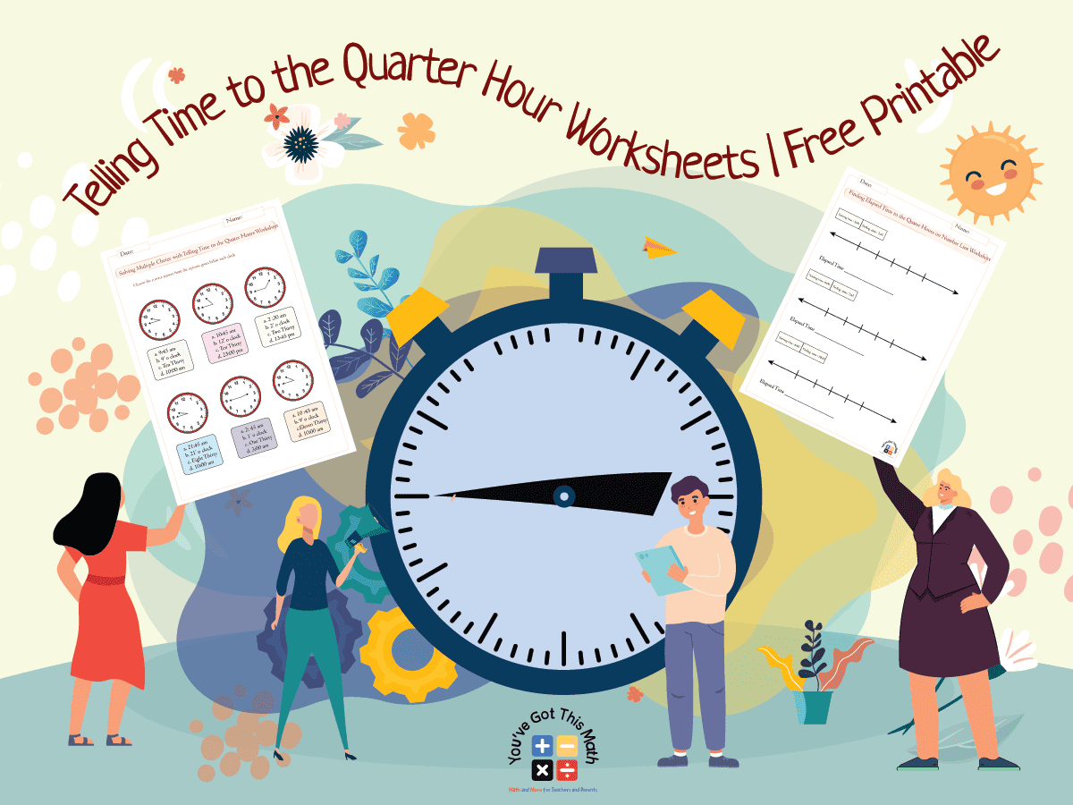 20+ Telling Time to the Quarter Hour Worksheets | Free Printable