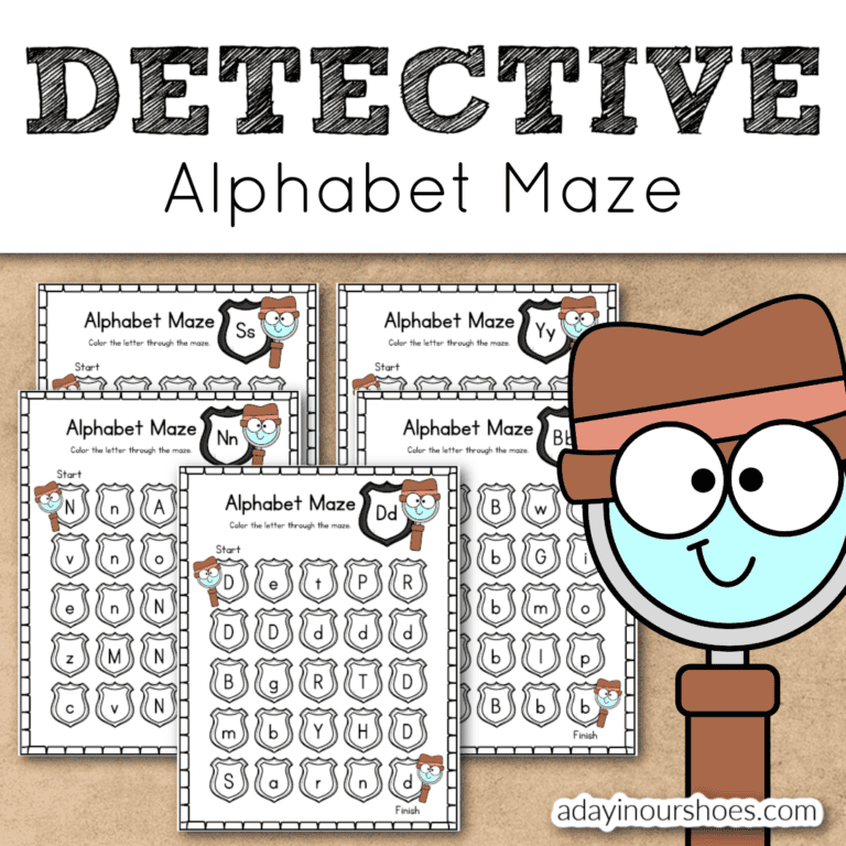 25+ Uppercase & Lowercase Alphabet Maze Worksheets | Free Printable