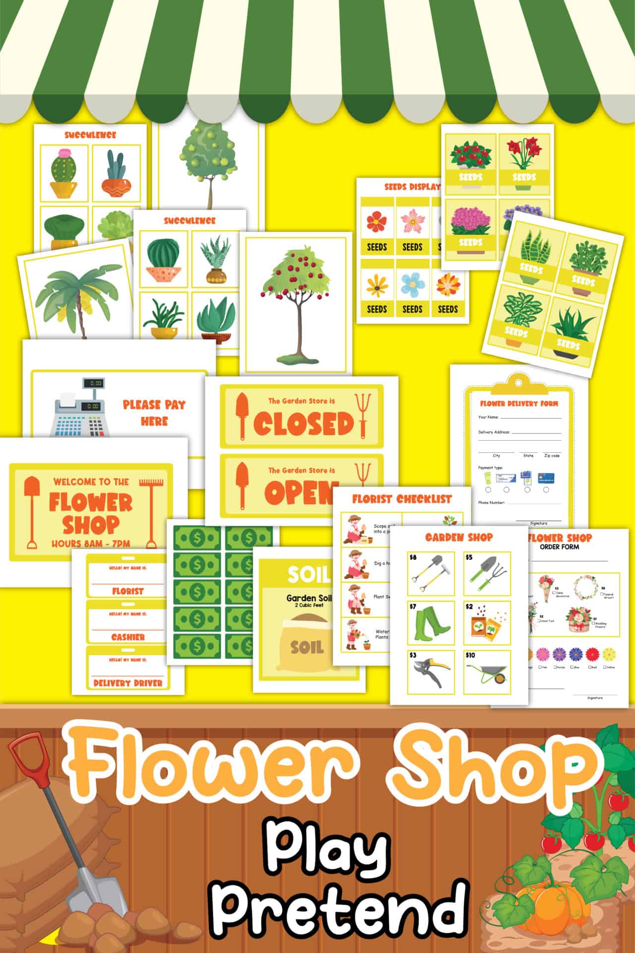 Flower Shop Dramatic Play Activities | Free Printable