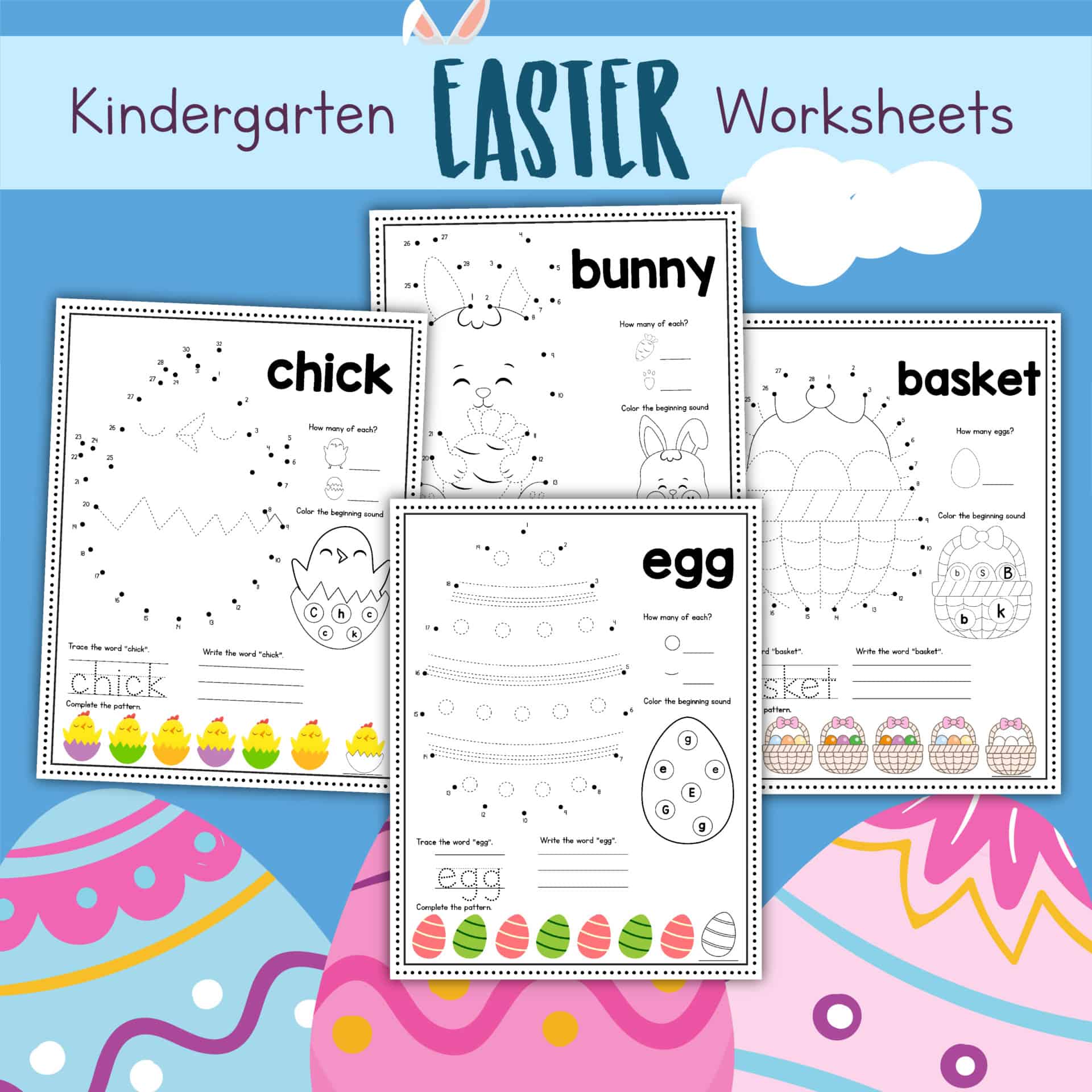 10 Easter Worksheets For Kids | Free Printable