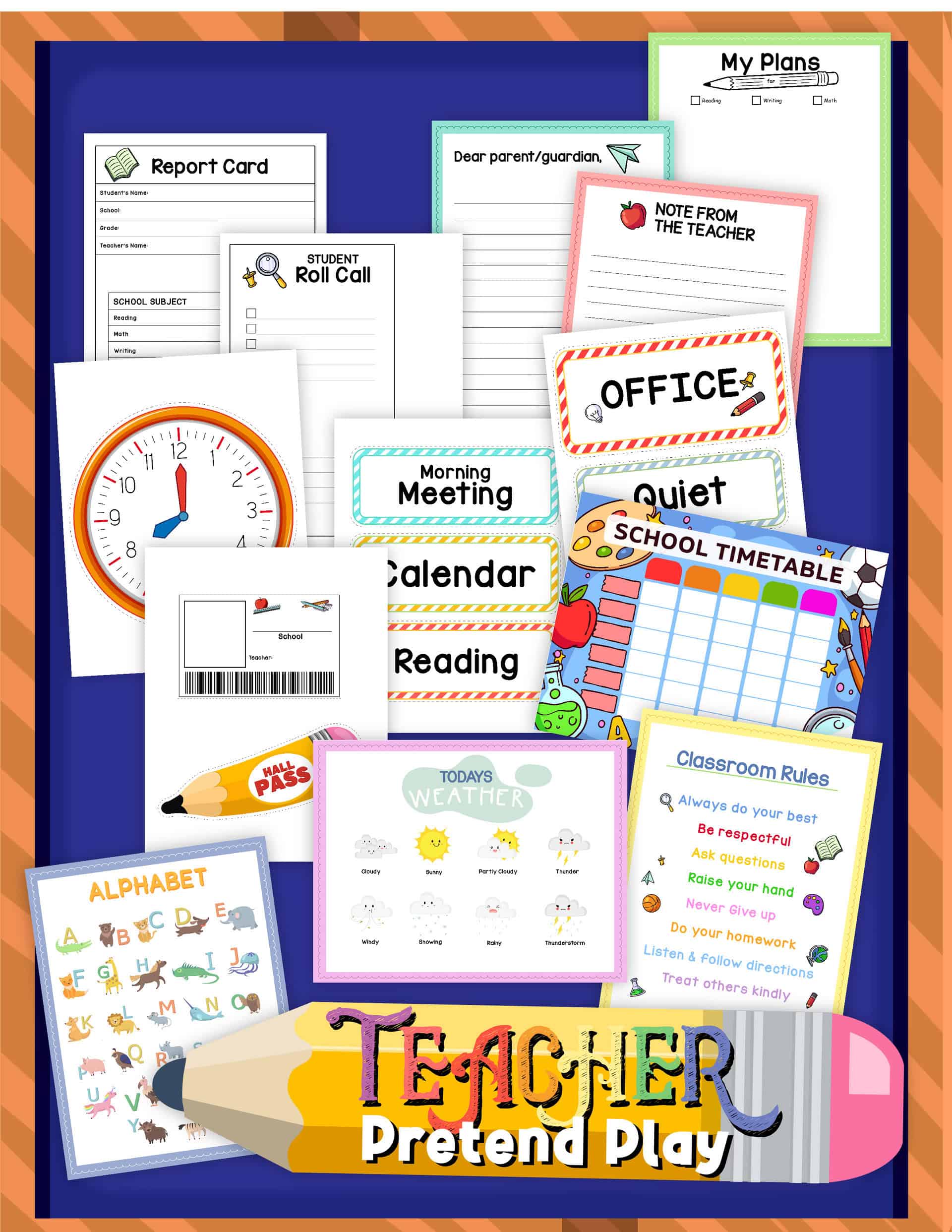 Teacher Pretend Play Activities | Free Printable