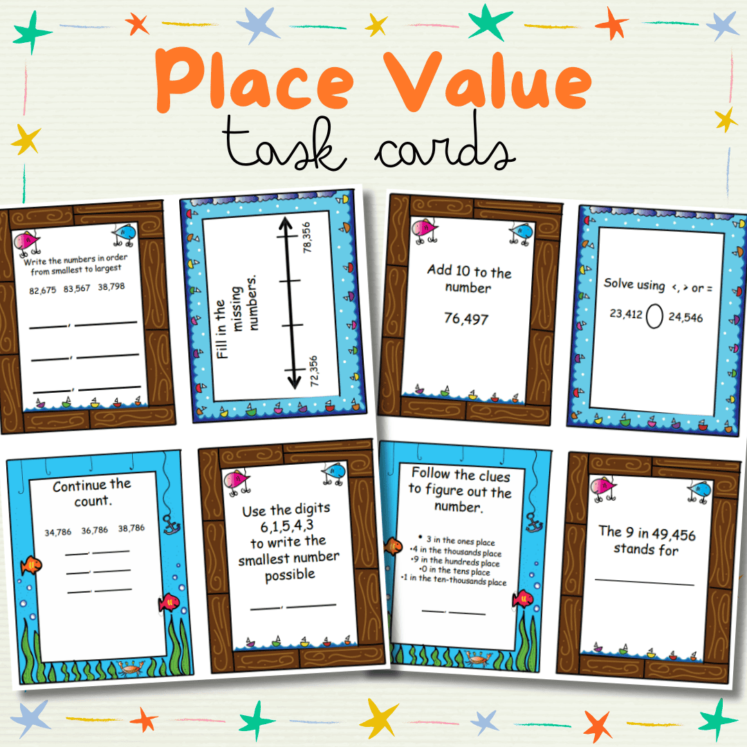 Place Value Task Cards | Free Printable