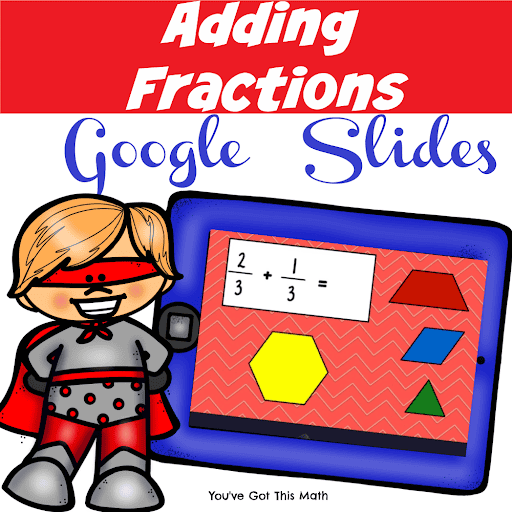 Adding Fractions With Pattern Blocks | Free Google Slide Template