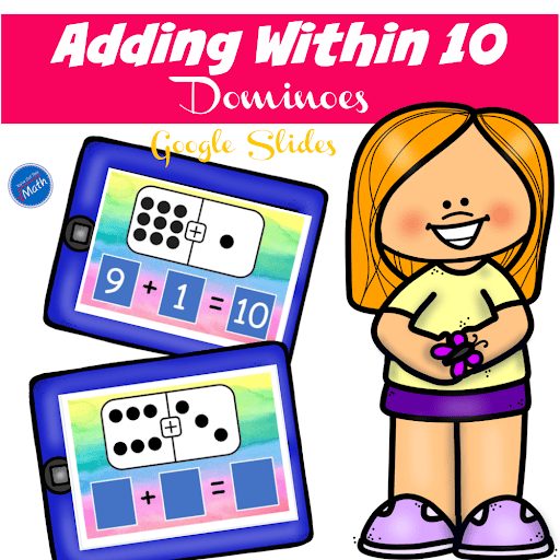 Addition Within 10 Using Dominoes | Free Google Slide Template