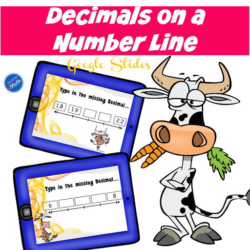 Missing Decimals on a Number Line | Free Google Slide Template