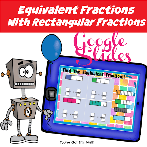 Equivalent Fractions With Rectangles | Free Google Slide Template