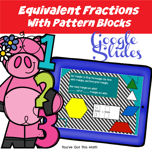 Equivalent Fractions With Pattern Blocks | Free Google Slide Template