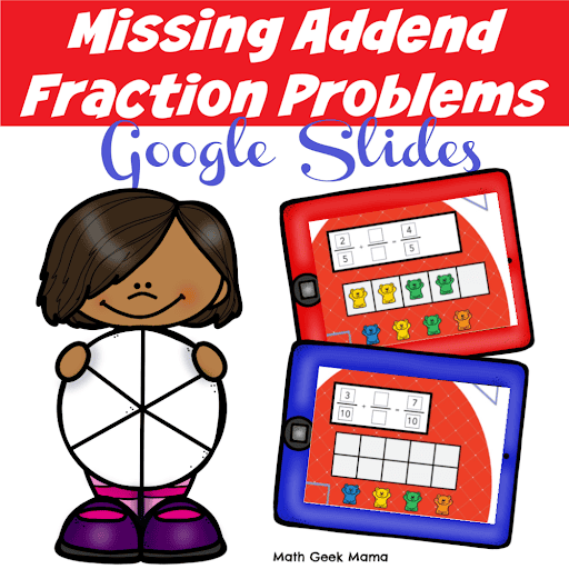 Adding Fractions with Missing Numbers | Free Google Slide Template