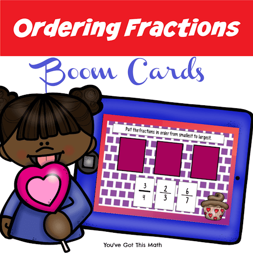 Ordering Fractions With Different Denominators | Free Google Slide Template